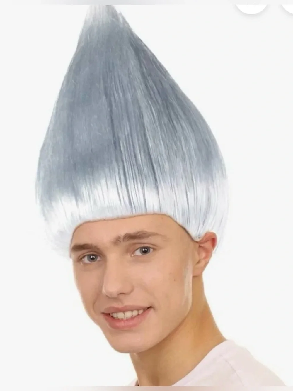 Gray Troll Wig Adult Gray Unisex Costume Cosplay Party Online NWOT